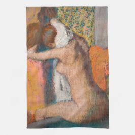 Edgar Degas - Nach dem Tod wischt die Frau Neck ab Geschirrtuch
