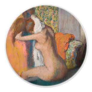 Edgar Degas - Nach dem Tod wischt die Frau Neck ab Keramikknauf