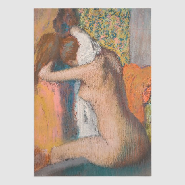 Edgar Degas - Nach dem Tod wischt die Frau Neck ab Seidenpapier (Von Creator hochgeladen)