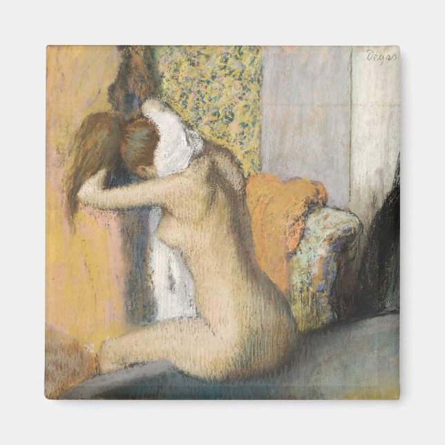 Edgar Degas | Nach dem Tode trockenende Frau Magnet (Vorne)
