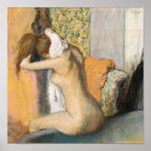 Edgar Degas   Nach dem Tode trockenende Frau Poster
