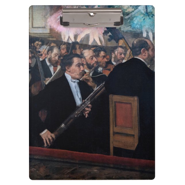 Edgar Degas - Orchester an der Oper Klemmbrett (Vorderseite)