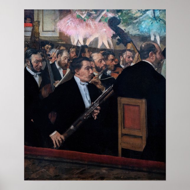 Edgar Degas - Orchester an der Oper Poster (Vorne)