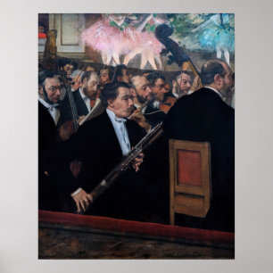 Edgar Degas - Orchester an der Oper Poster
