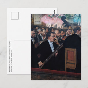 Edgar Degas - Orchester an der Oper Postkarte