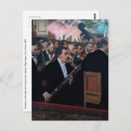 Edgar Degas - Orchester an der Oper Postkarte