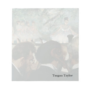 Edgar Degas Orchestre Musicians Notizblock