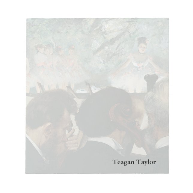 Edgar Degas | Orchestre Musicians Notizblock (Vorderseite)