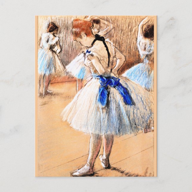 Edgar Degas painting, Dancer, 1880 Postkarte (Vorderseite)