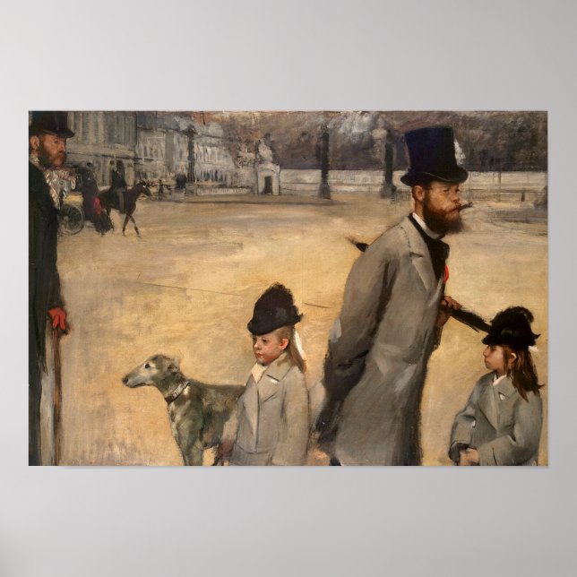 Edgar Degas | Place de la Concorde, 1875 Poster (Vorne)