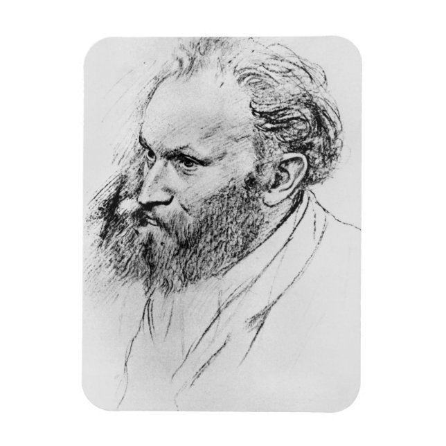 Edgar Degas | Portrait von Edouard Manet Magnet (Vertikal)
