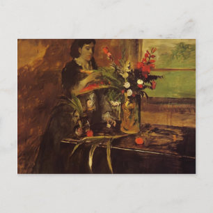Edgar Degas - Portrait von Frau Rene De Gas Postkarte