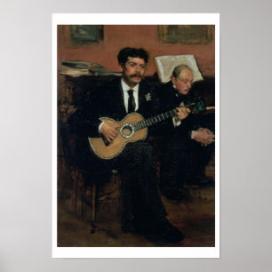 Edgar Degas   Portrait von Lorenzo Pagans Poster