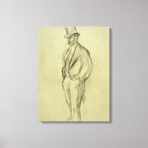 Edgar Degas Portrait von Ludovic Halevy Leinwanddruck