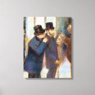 Edgar Degas-Porträts an der Börse Leinwanddruck