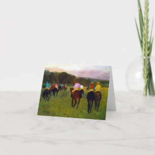 Edgar Degas Race Pferde in Longchamp Einladung