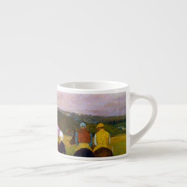 Edgar Degas Race Pferde in Longchamp Espressotasse (Rechts)