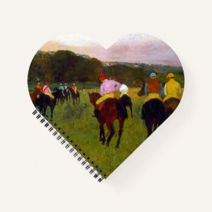 Edgar Degas Race Pferde in Longchamp Notizbuch