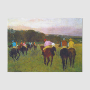 Edgar Degas Race Pferde in Longchamp Seidenpapier