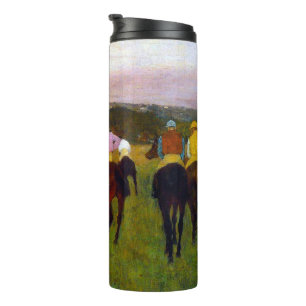 Edgar Degas Race Pferde in Longchamp Thermosbecher