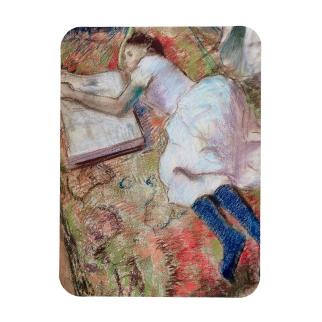 Edgar Degas | Reader Lying Down, c.1889 Magnet (Vertikal)