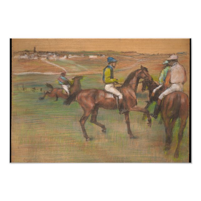 Edgar Degas - Rennpferde Fotodruck (Vorne)