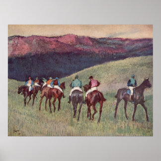 Edgar Degas - Rennpferde Training 1894 Poster