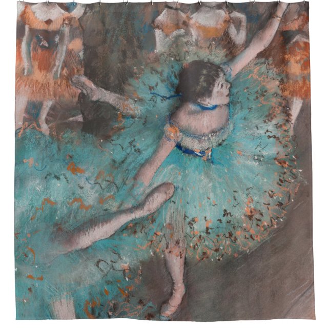 Edgar Degas Sängerin Green Dancer Duschvorhang (Vorderseite)