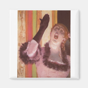 Edgar Degas - Sängerin mit Glove 1878 Blume Magnet