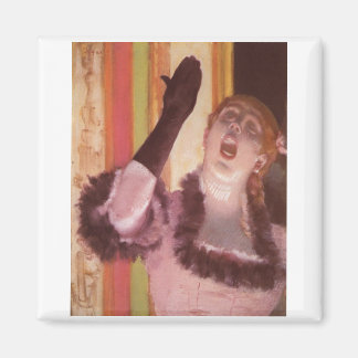 Edgar Degas - Sängerin mit Glove 1878 Blume Magnet