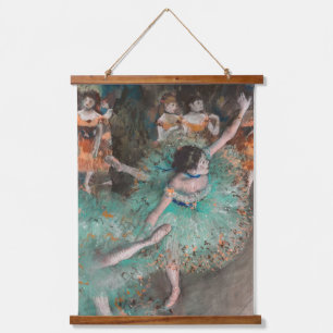 Edgar Degas - Schwankende Tänzerin / Tänzerin in G Wandteppich Mit Holzrahmen
