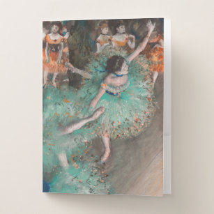 Edgar Degas - Schwuchender Tänzer / Tänzer in Grün Bewerbungsmappe