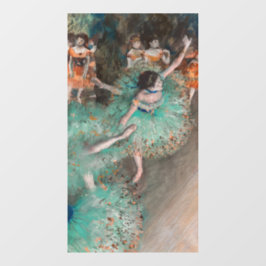 Edgar Degas - Schwuchender Tänzer / Tänzer in Grün Fensteraufkleber