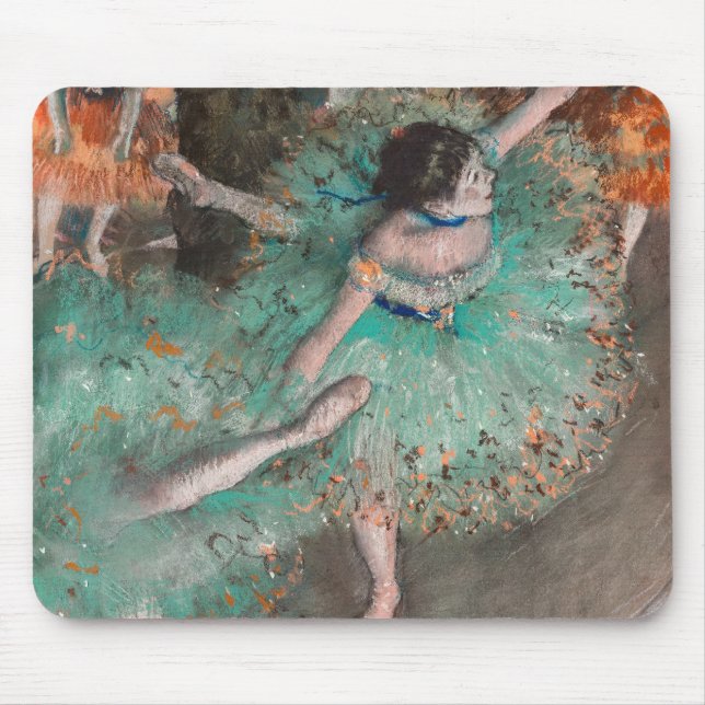 Edgar Degas - Schwuchender Tänzer / Tänzer in Grün Mousepad (Vorne)