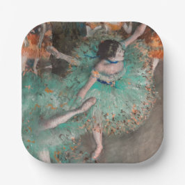 Edgar Degas - Schwuchender Tänzer / Tänzer in Grün Pappteller