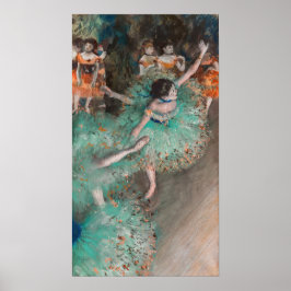 Edgar Degas - Schwuchender Tänzer / Tänzer in Grün Poster