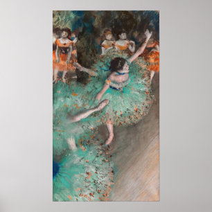 Edgar Degas - Schwuchender Tänzer / Tänzer in Grün Poster