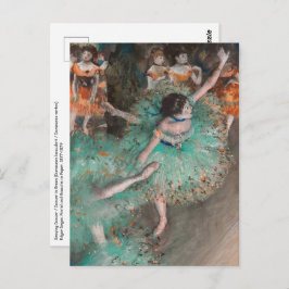 Edgar Degas - Schwuchender Tänzer / Tänzer in Grün Postkarte