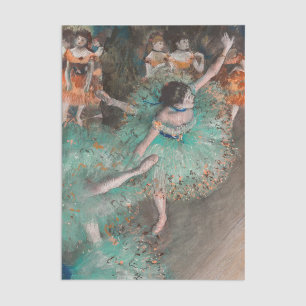 Edgar Degas - Schwuchender Tänzer / Tänzer in Grün Seidenpapier
