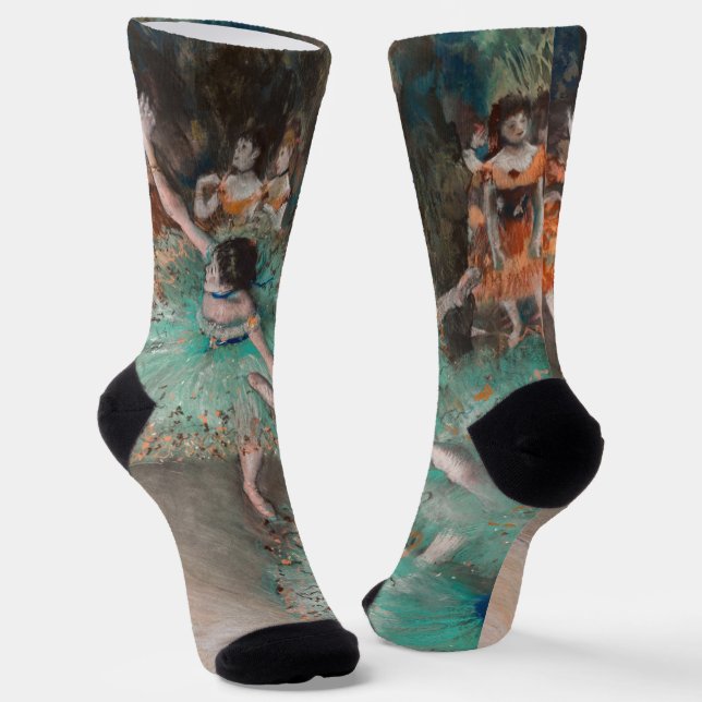 Edgar Degas - Schwuchender Tänzer / Tänzer in Grün Socken (Gewinkelt)