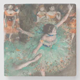 Edgar Degas - Schwuchender Tänzer / Tänzer in Grün Steinuntersetzer