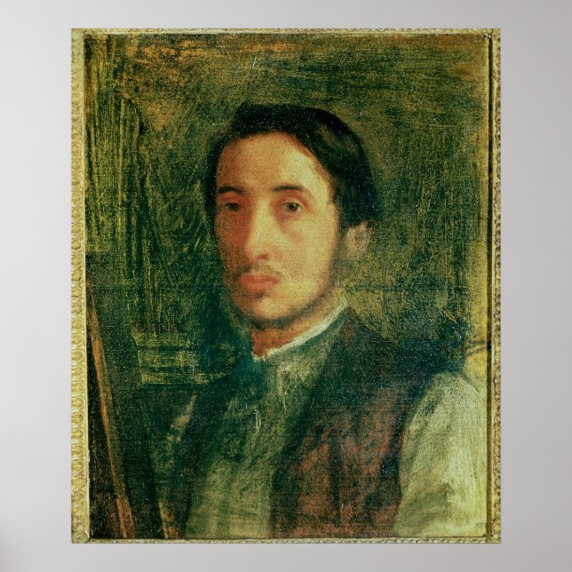 Edgar Degas | Selbstportrait als junger Mann Poster (Vorne)
