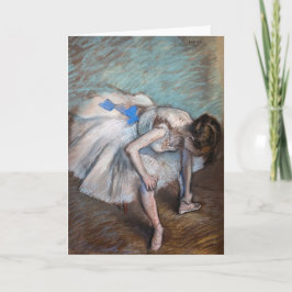 Edgar Degas - Sitzender Tänzer Karte