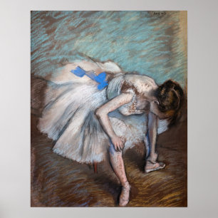 Edgar Degas - Sitzender Tänzer Poster