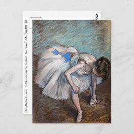 Edgar Degas - Sitzender Tänzer Postkarte