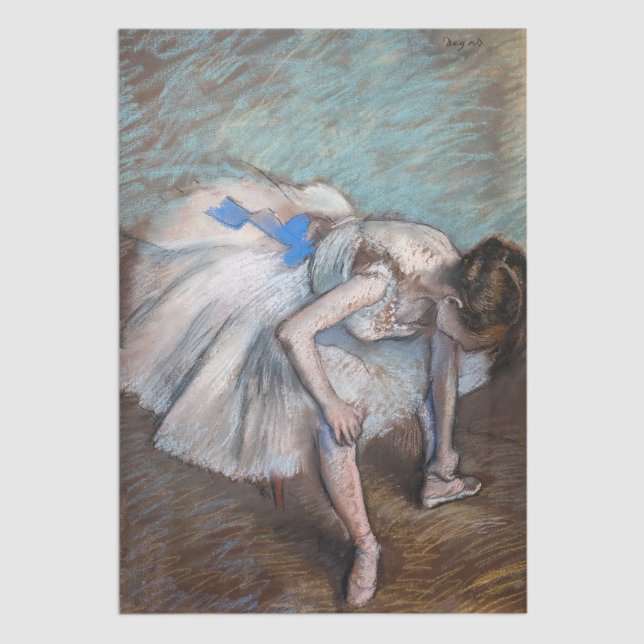 Edgar Degas - Sitzender Tänzer Seidenpapier (Von Creator hochgeladen)
