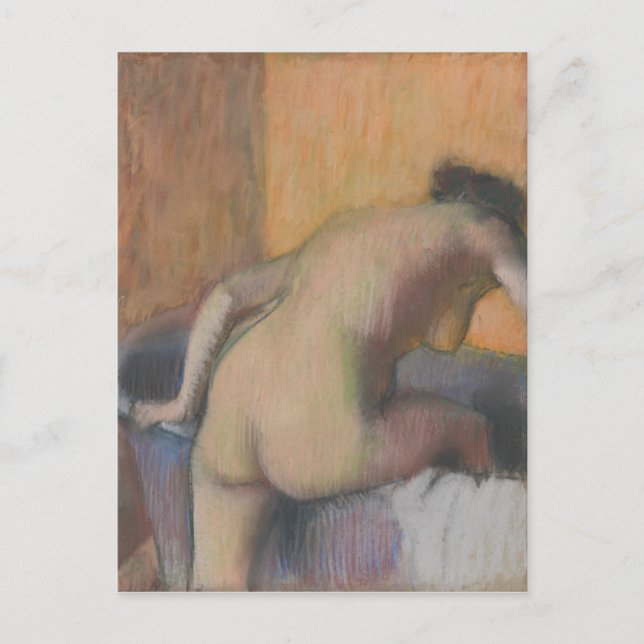 Edgar Degas | Stechen eines Baders in einen Tub Postkarte (Vorderseite)