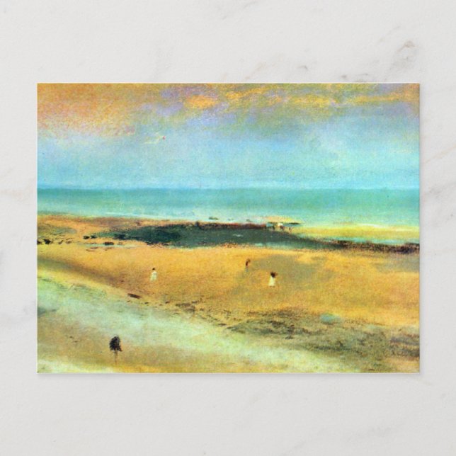 Edgar Degas - Strand bei Ebbe Postkarte (Vorderseite)