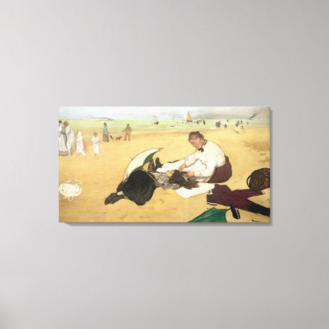 Edgar Degas | Strand Leinwanddruck (Vorderseite)