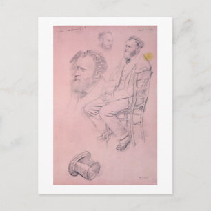 Edgar Degas   Studie für Portrait von Edouard Mane Postkarte